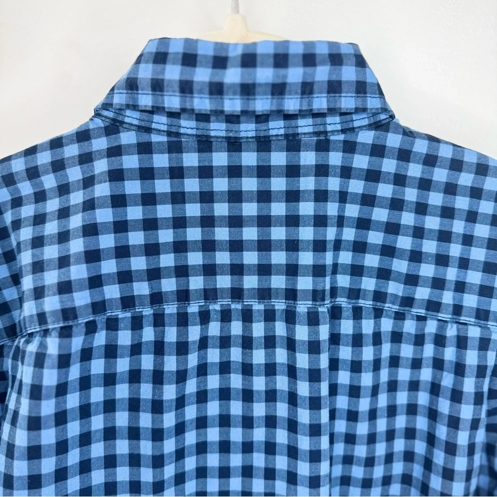 POLO Ralph Lauren Boys Blue Checked Long Sleeve Button Up Shirt Small 8 Preppy
